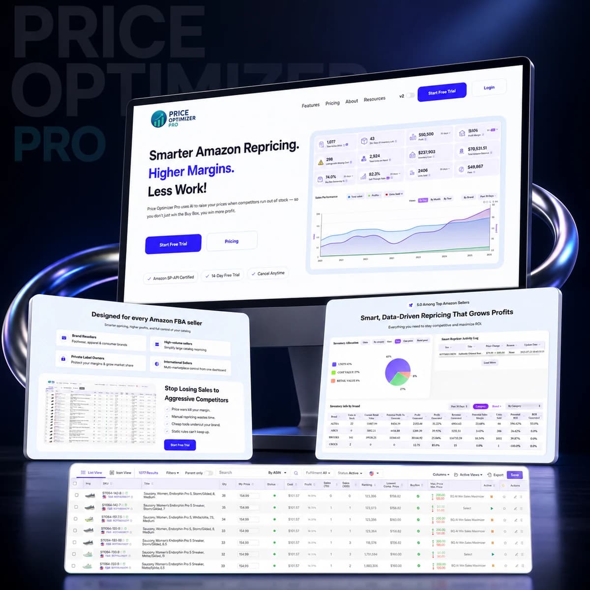 Price Optimizer Pro — AI repricing SaaS built by Volanta Labs